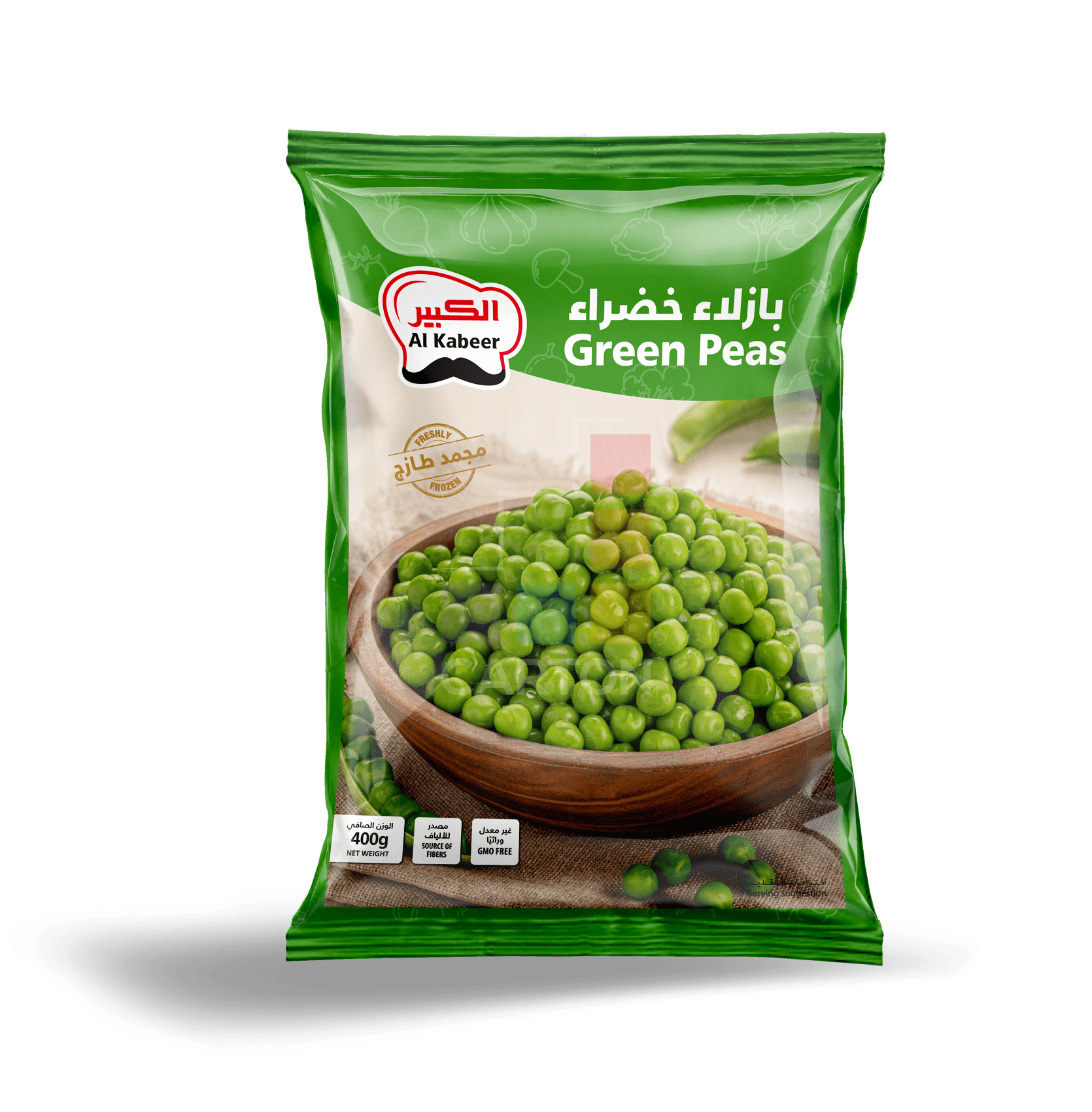AlKabeer Green Peas Frozen 400gm